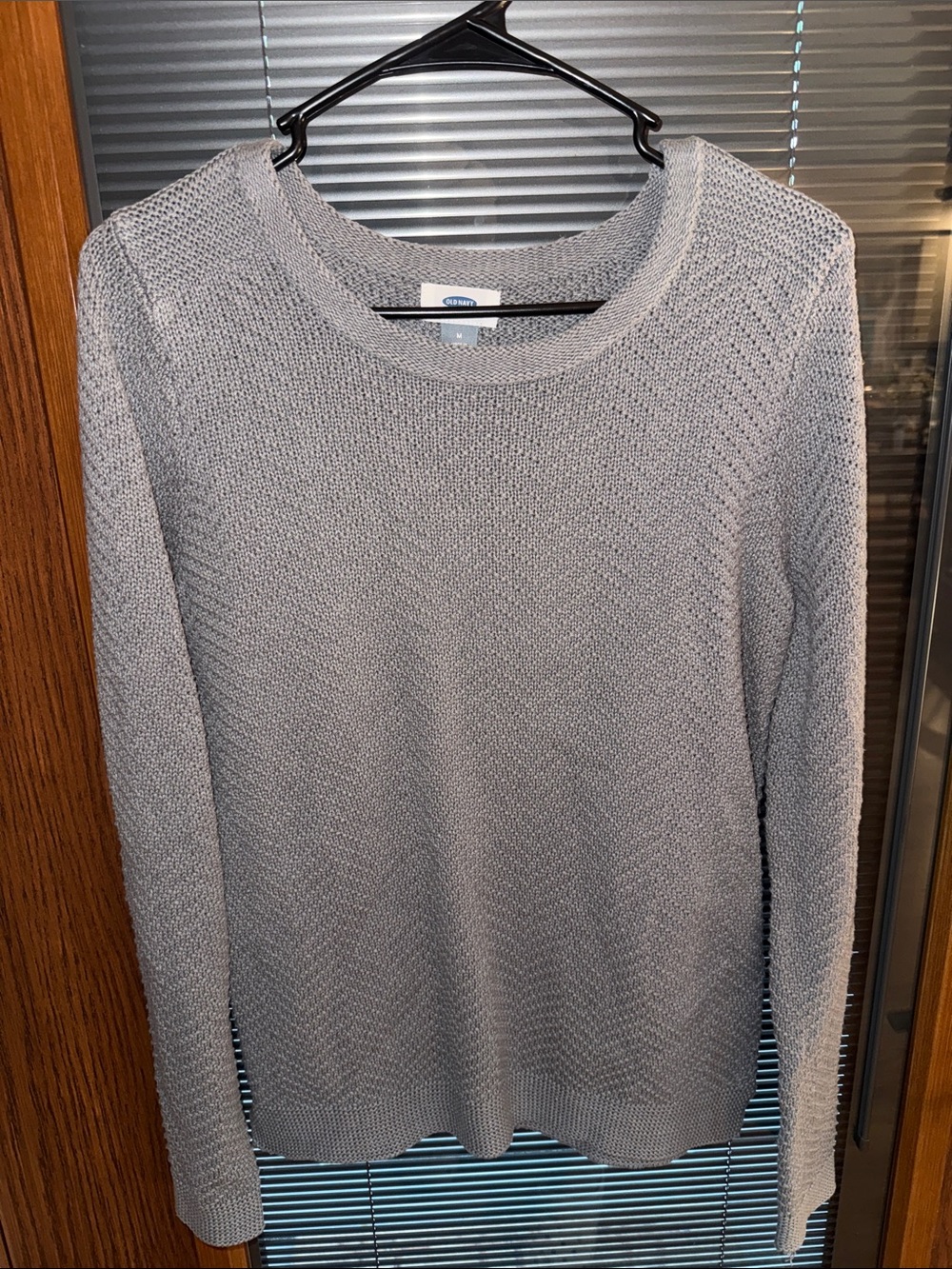 Old Navy Gray Textured Knit Sweater